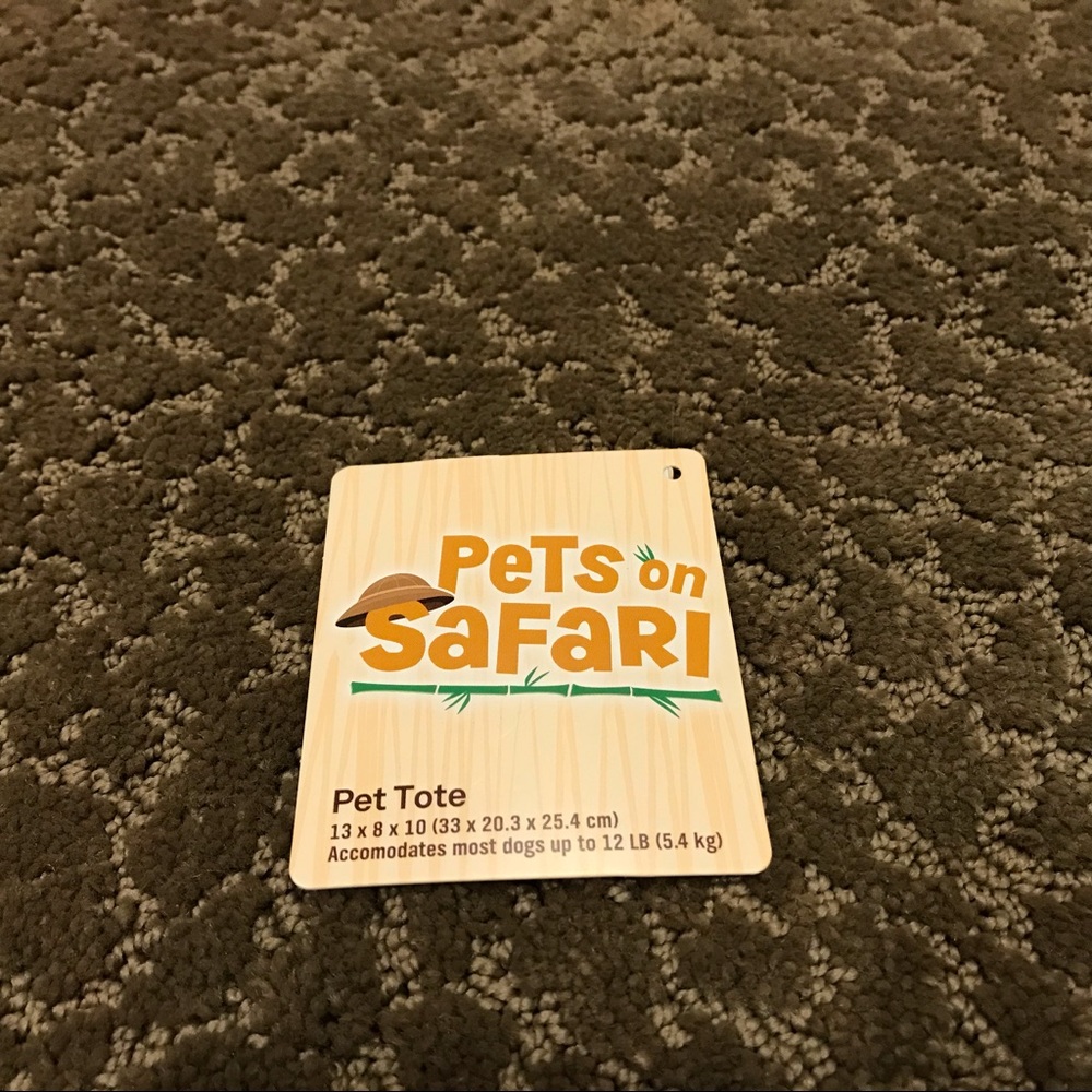 Pet carrying tote ~ Pets on Safari - Picture 6 of 6